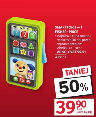 Smartfon 2 w 1 Fisher Price promocja w Selgros