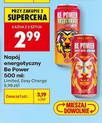 Napój energetyczny Be Power promocja w Biedronka