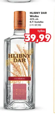 Wódka Hlibny Dar 40% promocja w Kaufland