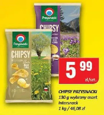 Chipsy wybrany asortyment promocja w Chorten