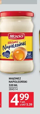 Majonez Napoleoński Mosso promocja w Selgros