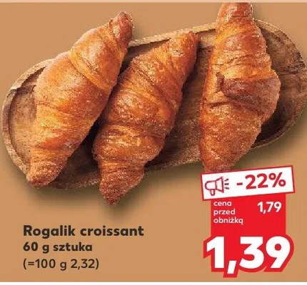 Rogalik croissant 60 g promocja w Kaufland