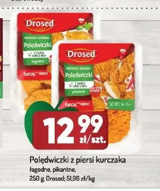 Polędwiczki z piersi kurczaka łagodne Drosed promocja w Avita