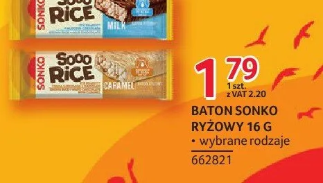 Baton ryżowy SONKO Sooo Rice Milk 16g promocja w Selgros