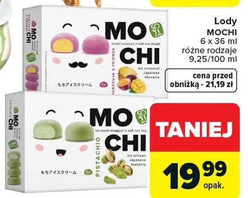 Lody mochi promocja w Carrefour Market