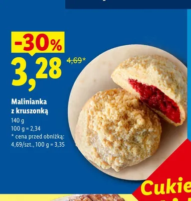 Malinianka z kruszonką promocja w Lidl