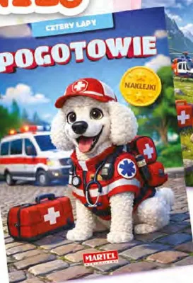 Książka Cztery Łapy Pogotowie Martel promocja w Dino