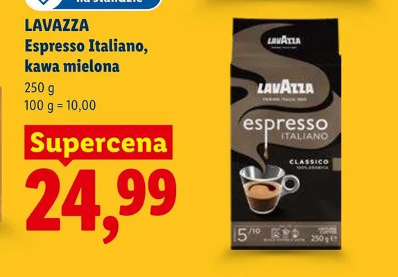 Kawa mielona LAVAZZA Espresso Italiano promocja w Lidl
