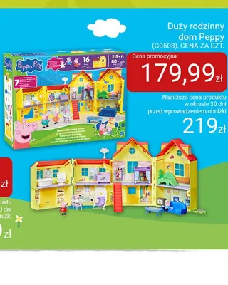 Duży rodzinny dom Peppy Peppa Pig promocja w Smyk