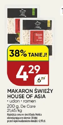 Makaron świeży House of Asia ramen promocja w Chata Polska