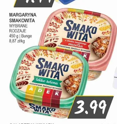 Margaryna lekko solona Smakowita promocja w Słoneczko
