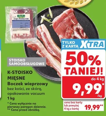 Boczek wieprzowy bez kości ze skórą K-Stoisko Mięsne promocja w Kaufland
