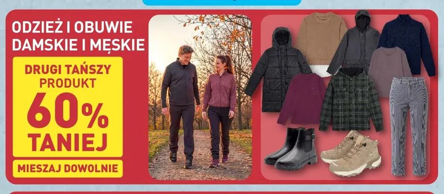 Odzież i obuwie damskie i męskie promocja w Aldi