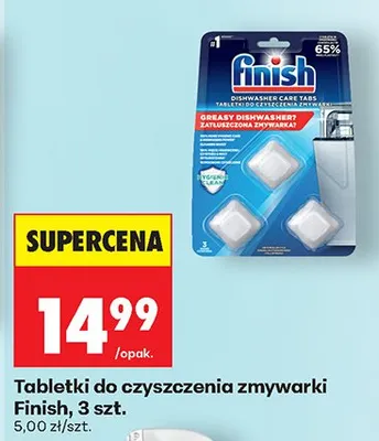 Tabletki do czyszczenia zmywarki Finish promocja w Biedronka