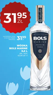 Wódka Bols Marine Premium promocja w Duży Ben