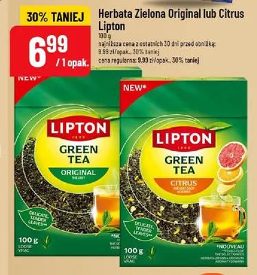 Herbata zielona Original Lipton promocja w POLOmarket