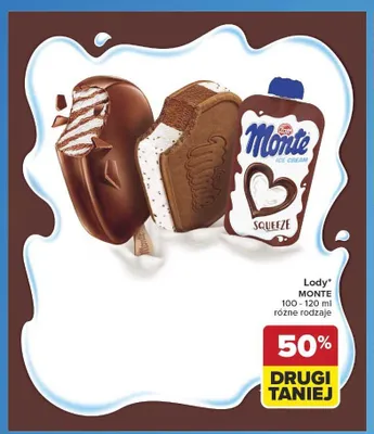 Lody Zott Monte promocja w Carrefour