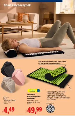 Sensinlast Mata do akupresury z poduszką promocja w Lidl