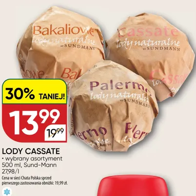 Lody Cassate promocja w Chata Polska