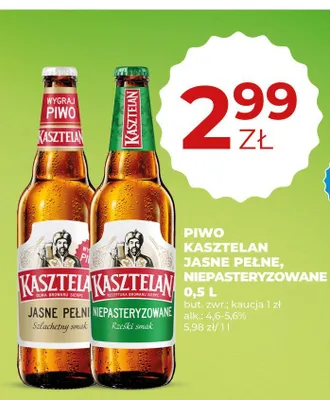 Piwo Kasztelan Niepasteryzowane promocja w Duży Ben