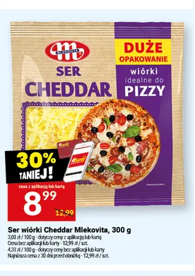 Ser Cheddar wiórki Mlekovita promocja w Twój Market