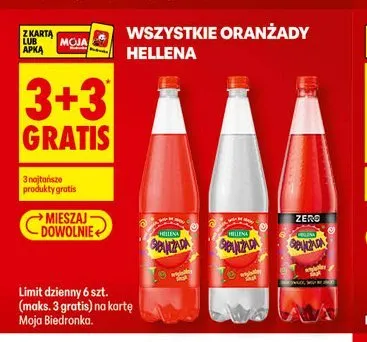 Oranżada czerwona Hellena promocja w Biedronka