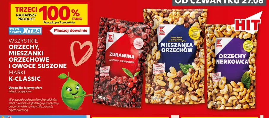 Orzechy nerkowca K-Classic promocja w Kaufland