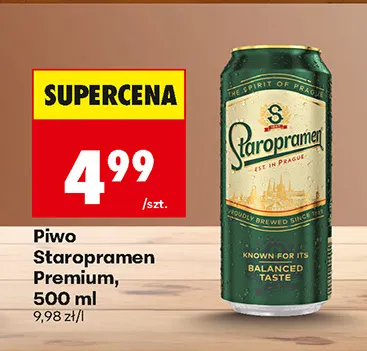 Piwo Staropramen Premium promocja w Biedronka