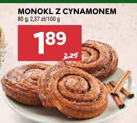 Monokl z cynamonem promocja w Stokrotka