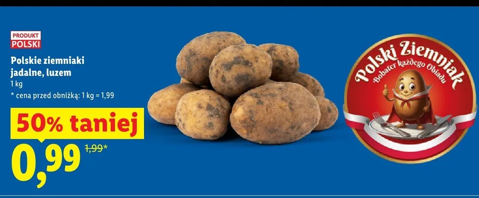 Ziemniaki jadalne luzem polskie promocja w Lidl