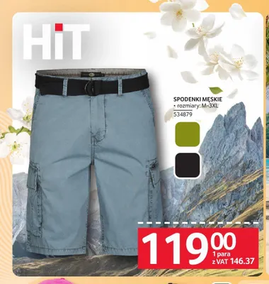 Spodenki męskie promocja w Selgros