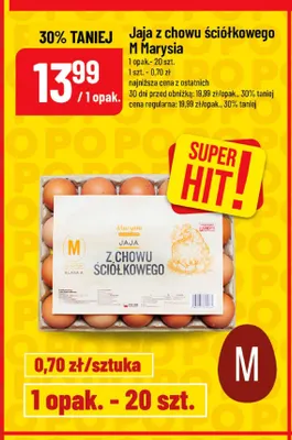 Jajka kurze z chowu ściółkowego M Marysia promocja w POLOmarket