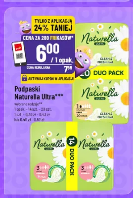 Podpaski Naturella Ultra Maxi Duo Pack promocja w POLOmarket