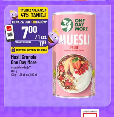 Musli Granola One Day More promocja w POLOmarket