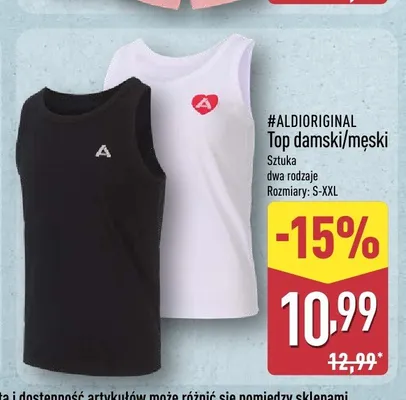 Top damski/męski ALDIoriginal promocja w Aldi
