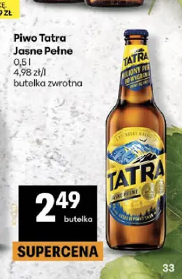 Piwo Tatra promocja w Delikatesy Centrum