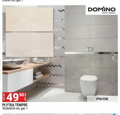 Płytka Domino Tempre 30,8x60,8 cm promocja w Merkury Market