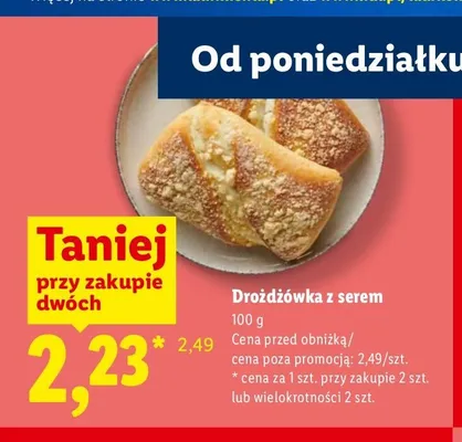 Drożdżówka z serem promocja w Lidl