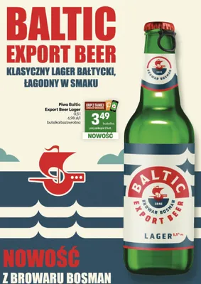 Piwo Baltic Export Beer Lager promocja w Delikatesy Centrum