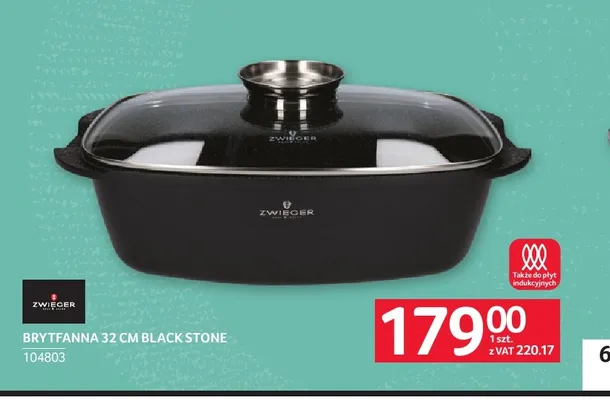 Brytfanna 32 cm Black Stone Zwieger promocja w Selgros