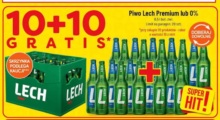Piwo bezalkoholowe Lech Free promocja w POLOmarket