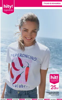 Koszulka damska 100% bawełny promocja w Pepco