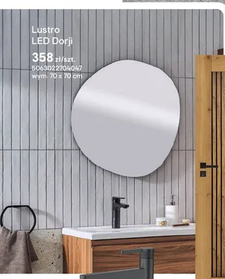 Lustro LED Dorji promocja w Castorama