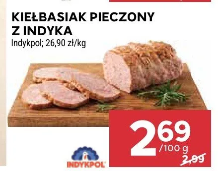 Kiełbasiak pieczony z indyka promocja w Stokrotka