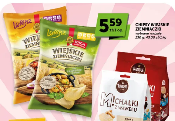 Chipsy Wiejskie Ziemniaczki Lorenz promocja w Euro Sklep