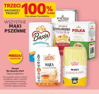 Mąka pszenna typ 480 Szymanowska Polskie Młyny promocja w Kaufland