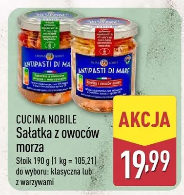 Sałatki z owoców morza promocja w Aldi