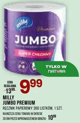 Ręcznik papierowy Jumbo Premium, 300 listków, 1 szt. promocja w Drogerie Natura