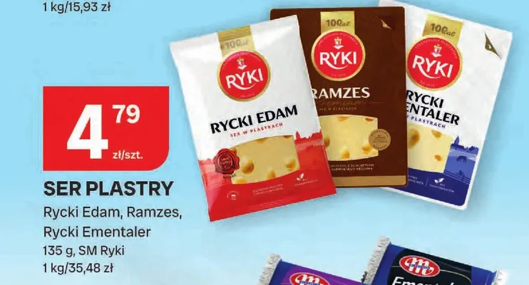 Ser w plastrach Rycki Ementaler Ryki promocja w Chorten