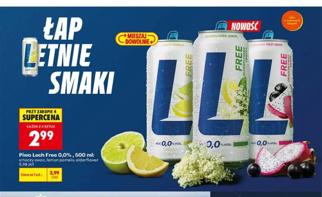 Piwo Lech Free 0,0% promocja w Biedronka